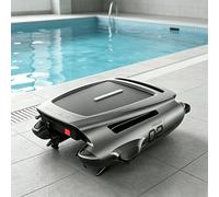 ORIDLECTAL Cordless Solar Powered Pool Skimmer Robot - Removes leaves & debris; Rechargeable Battery, APP Control, 450μm Filtration, Salt Chlorine Resistant; for All Pool Shapes, Easy Drop-In