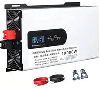 ORIDLECTAL Hybrid Solar Inverter 5000W-10000W, Pure Sine Wave Output DC12V-48V AC 110V-220V, with LCD Screen for Home Energy Storage and RV 24V6000W