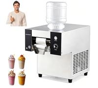 ORIDLECTAL Snowflake Ice Machine - Produces fluffy, creamy snow ice; 175 lbs/day output, one-touch self-cleaning, quiet rust-proof stainless steel; for home, restaurant, milktea shop, bingsu, party