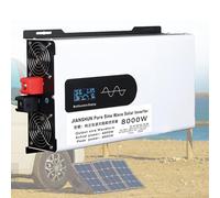 ORIDLECTAL Solar Inverter 5000W-10000W Hybrid, Pure Sine Wave Power Inverter DC12V-48V to AC 110V-220V, for Home and RV Use with LCD Screen 24V5000W