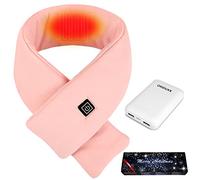 Oriduxx Heated Scarf Electric Heat Scarves with Heating Pad Rechargeable Heated Shawl Neck Warmer with 10000mAh Powerbank for Women Men Kids