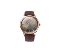 Orient Auto 41mm Brown Dial Leather Strap Analog Date Men's Watch RA-AC0P04Y30B