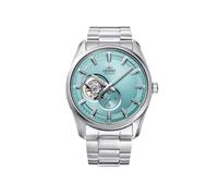 Orient Automatic Semi-Skeleton Hand Wind Watch with Sapphire Crystal, Turquoise, Casual