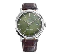 Orient Bambino Automatic (40.5mm) Green Sunray Dial/Brown Leather Strap RA-AC0029E30B