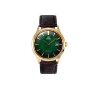 Orient Bambino Automatic Green Dial Brown Leather Strap Men’s Watch TAC08002F0