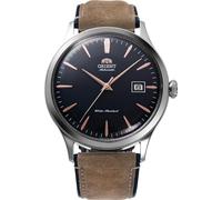 Orient Bambino Classic 42mm Automatic Men's Watch, F6722 Movement, Stainless Steel Case, Leather Strap