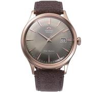 Orient Bambino Classic 42mm Automatic Men's Watch, F6722 Movement, Stainless Steel Case, Leather Strap
