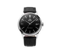 Orient Bambino Japanese Manual/Automatic Winding Watch 38mm Version 7, Black, Strap