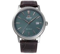 Orient Bambino RA-AC0F13E30B Automatic Men’s Watch - European Exclusive, Sapphire Crystal, Stainless Steel Case, Leather Strap, 41.6 mm, Exhibition Caseback
