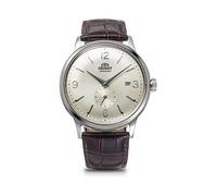 Orient Bambino Small Seconds Cream Dial Brown Leather Strap, Brown, Men Brown