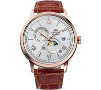 Orient Bambino Sun & Moon Automatic Silver Dial Men’s Watch RA-AK0801S30B