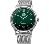 Orient Bambino Version 6 Green Dial Stainless Steel Strap Watch RA-AC0018E30B