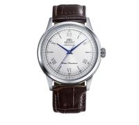 Orient Bambino White Dial Brown Leather Strap Watch