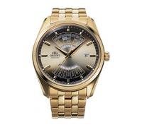 Orient Watches Contemporary Multi Year Calendar 43 Mm Watch Golden Men