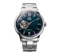 Orient Classic Semi Skeleton Automatic Watch for Men in Silver with Stainless Steel Strap, Water Resistance: 3 Bar, Case Diameter: 41 mm, RA-AG0026E30B