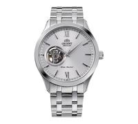 Orient Contemporary Open Heart AG03 Men's Automatic Manual Winding Watch, 39 mm Steel Silver, Casual