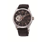 Orient Contemporary Semi Skeleton Black Dial Black Leather Black