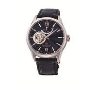 Orient Contemporary Semi Skeleton Blue Dial Blue Leather Strap Blue