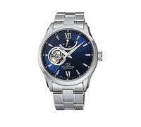 Orient Contemporary Semi Skeleton Blue Dial Steel Blue