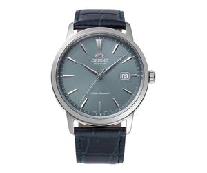Orient Contemporary Symphony III - Men's Automatic and Manual Winding Mechanical Casual Blue Leather Strap Stainless Steel Case Blue Dial Analogue Display - RA-AC0F14L