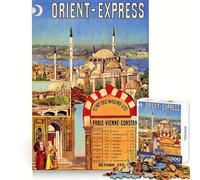 Orient Express 1000 Pieces Jigsaw Puzzles for Teenagers Sharp Memory Stress Relief Fun Neat Edges Perfect Present size 38x26cm