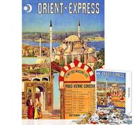 Orient Express for Adults 1000 Piece Jigsaw Puzzle Birthday Gifts Stress Reliever DIY Toys Suitable for People Aged 14 And Above size 50x75cm