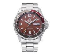 Orient Kamasu/Mako III Men's Automatic Manual Winding Sports Steel or Silicone Divers' Watch with Screw Crown and Sapphire Crystal, Arab Red, Sporty