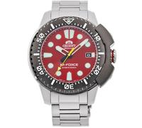 Orient M-Force 45mm Red Dial Steel Mens Automatic Watch RA-AC0L02R30B