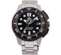 Orient M-Force Automatic Men's Diver Watch Black Dial Steel Bracelet RA-AC0L01B