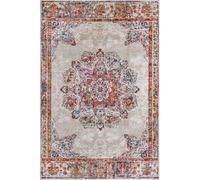 THE RUGS Orient Maderno Medallion Polypropylene Rug 0.8 cm Pile Durable in Cream | Size: 160 cm x 235 cm THE RUGS Cream 160 cm x 235 cm