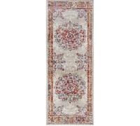 THE RUGS Orient Maderno Medallion Polypropylene Rug 0.8 cm Pile Durable in Cream | Size: 80 cm x 240 cm THE RUGS Cream 80 cm x 240 cm