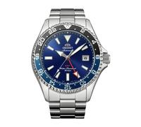 Orient Mako GMT Blue Dial Men's Silver Stainless Steel Bracelet Watch