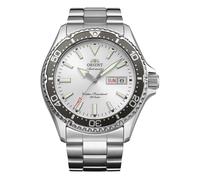 Orient Mako Kamasu Men's Automatic Watch, 42mm Steel Case, White Dial, Day-Date, 200m Water Resistant, Sapphire Crystal, RA-AA0825S39B
