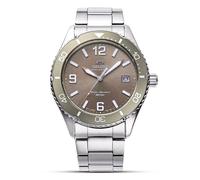 Orient Mako Solar Quartz Brown Dial Steel Bracelet Men’s Watch RA-WJ0004Y10B