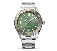 Orient Mako Solar Quartz Green Dial Steel Bracelet Men’s Watch RA-WJ0001E10B
