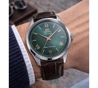 Orient Men's Automatic Watch RA-BB0001E30B Bambino 38mm Green Dial Leather 30M