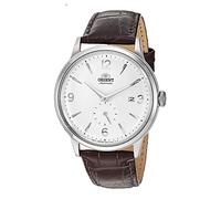 Orient Men's Bambino Small Seconds Japanese-Automatic Watch with Leather Strap, 21 mm, White/Stainless Steel, Automatic Watch