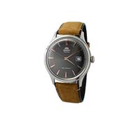 Orient Mens Bambino Version 4 Grey Dial Tan Leather Band Watch
