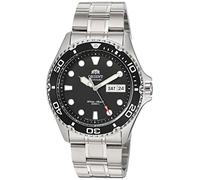 Orient Men's Stainless Steel Japanese Automatic/Hand-Winding 200 Meter Diver Style Watch, Black, Diver