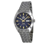 Orient RA-AB0E08L Men's 3 Star Stainless Steel Blue Dial Day Date Automatic Watch
