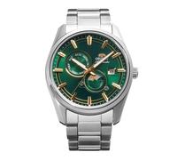Orient RA-AK0314E Contemporary Narrow Day & Night Men's Automatic Mechanical Mechanical Casual Bracelet and Case Stainless Steel Green Dial - RA-AK0314E