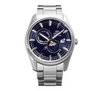 Orient RA-AK0315L Contemporary Narrow Day & Night Men's Automatic Manual Winding Mechanical Casual Bracelet and Stainless Steel Case Blue Dial