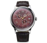 Orient RA-AK0705R30B Bambino Multi Function Red Dial Leather Strap Wristwatch