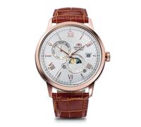 Orient RA-AK0801S30B Mechanical Classic Watch, Leather Strap Watch