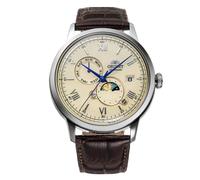 Orient RA-AK0803Y30B Mechanical Classic Watch, Leather Strap Watch