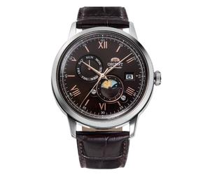 Orient RA-AK0804Y30B Mechanical Classic Watch, Leather Strap Watch