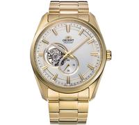 Orient Watches Contemporary Small Seconds Semi Skeleton 42 Mm Watch Golden Men