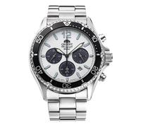 ORIENT RA-TX0203S10B Solar Watch Panda Chrono Sport Steel Bracelet
