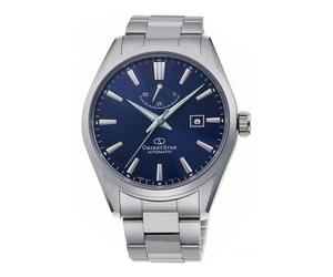 Orient RE-AU0403L00B Men's Analogue Automatic Watch with Stainless Steel Strap, Silver-Blue, Dress Clock
