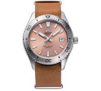 Orient Sports Leather Strap Apricot Dial Automatic RA-AC0Q05P10B 200M Mens Watch